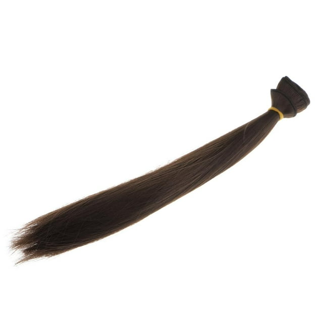 HILABEE 25cm Fashion Doll Long Straight Hair DIY Making Accessory Brown