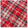 thumbnail image 4 of XmhyTop Transform Your Holiday Table with Our Christmas Plaid Tablecloth – Perfect Rectangle Table Cover for Christmas Party Decoration-Red and white cross grid small snowflake ball-SIZE I:55*118inch, 4 of 4