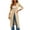 Beige, variant on Women's Long Cardigan Lightweight Knit Duster Coat V Neck Button Up Sweater Dress White S