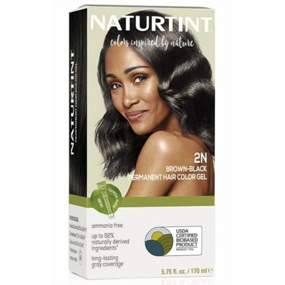 Naturtint Permanent Hair Colorant 2N Brown Black - 5.28 Oz, 6 Pack