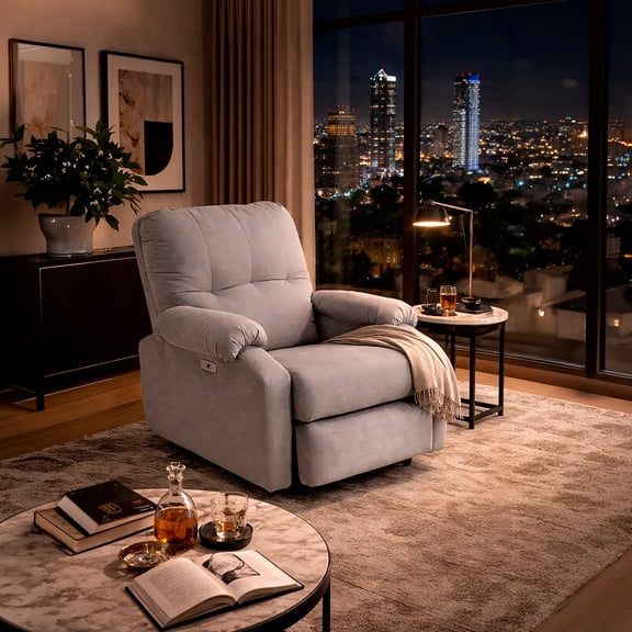 Sillón Reclinable 274 Boho Eléctrico, Atlas del Descanso Color Gris