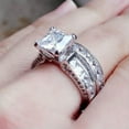 thumbnail image 3 of K-KED Simple 925 Silver Filled Wedding Rings Cubic Zirconia Women Delicate Jewelry Size 6-12-6, 3 of 6