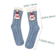 thumbnail image 2 of FhsagQ Chaussettes Grande Taille pour Hommes Chaussettes Épaisses Automne et Hiver Chaussettes Mignonnes Dessin Animé Tube Moyen Chaussettes de Noël Chaussettes de Sol Maison Chaussettes Rouges pour Hommes Épaisses Violettes B, 2 of 3