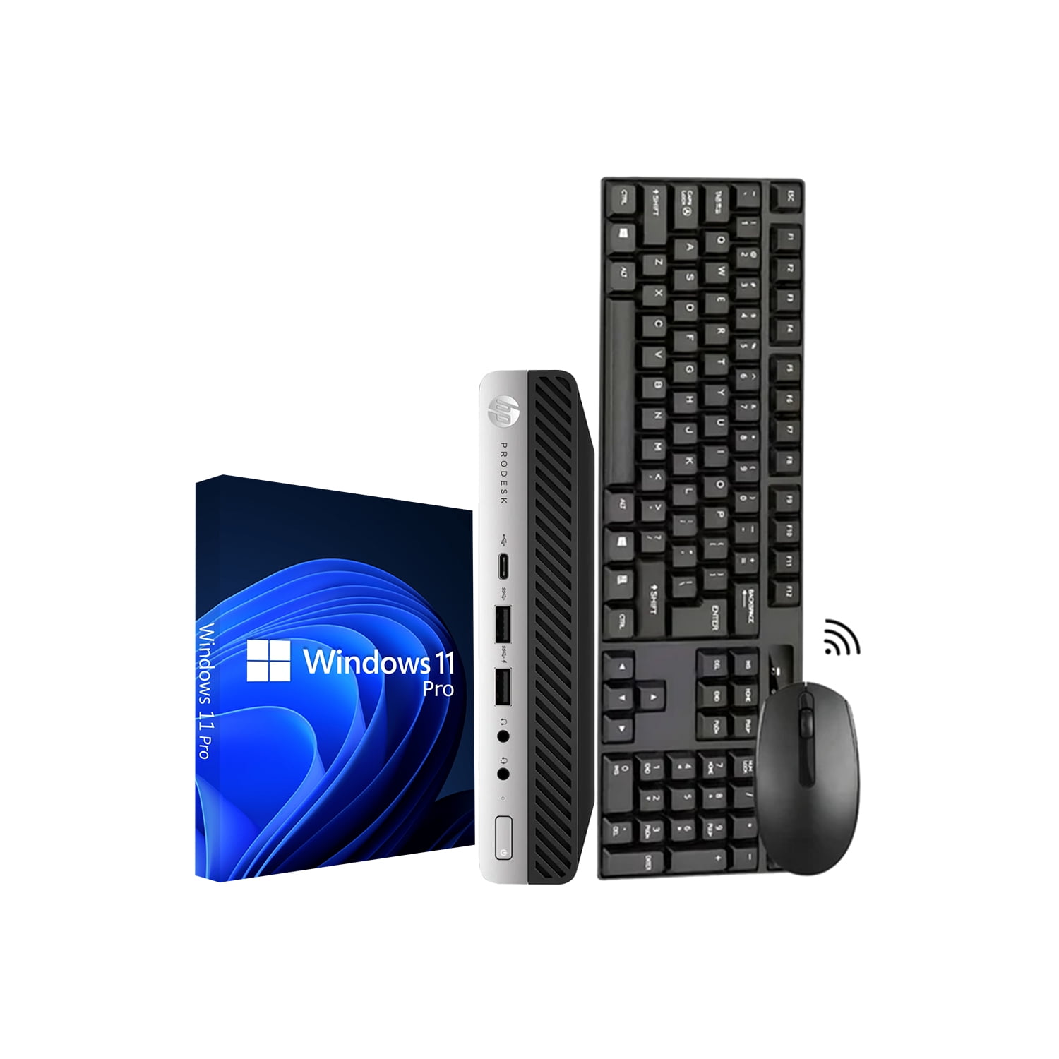 ミニPC HP ProDesk 600 G5/i5 9500/8MB/128GB/4TB HP ProDesk 600 G5 Mini Desktop PC, Core i5-9500T 3.70GHz