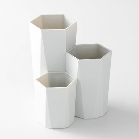 

Ykohkofe Storage Box Pencil Pot Holder Desk Storage Makeup Brush Holder Organizer