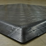 Greatmats Click Floor Tile Interlocking Ramp Edge Black 4 Pack, Corner