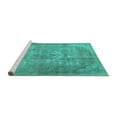 thumbnail image 2 of Ahgly Company Machine Washable Indoor Rectangle Persian Turquoise Blue Traditional Area Rugs, 2' x 3', 2 of 4