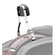 Cobra Detachable Chrome 14" High Backrest Kit w/Squared Black Pad (602-2051)