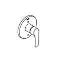 thumbnail image 3 of Grohe 19970002 New Eurosmart 2-Way Diverter Trim, Chrome, 3 of 5
