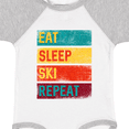 thumbnail image 4 of Inktastic Skiing Eat Sleep Ski Repeat Boys or Girls Baby Bodysuit, 4 of 5