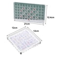 thumbnail image 6 of Ettsollp Nail Charm Rhinestone Storage Box Multi-compartments Clear Acrylic Magnetic Cover Square Rectangle Round Jewelry Accessories Nail Art Beads Organizer Container, 6 of 8