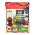 Sesame Street Stripes Kids 2-Piece Twin/Full Reversible Comforter and ...