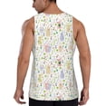 thumbnail image 6 of Rocae Flower Rabbit for Men's Workout Tank Top Men's Running Tank Top Dry Fit Athletic Workout Tank TopsSmall, 6 of 9