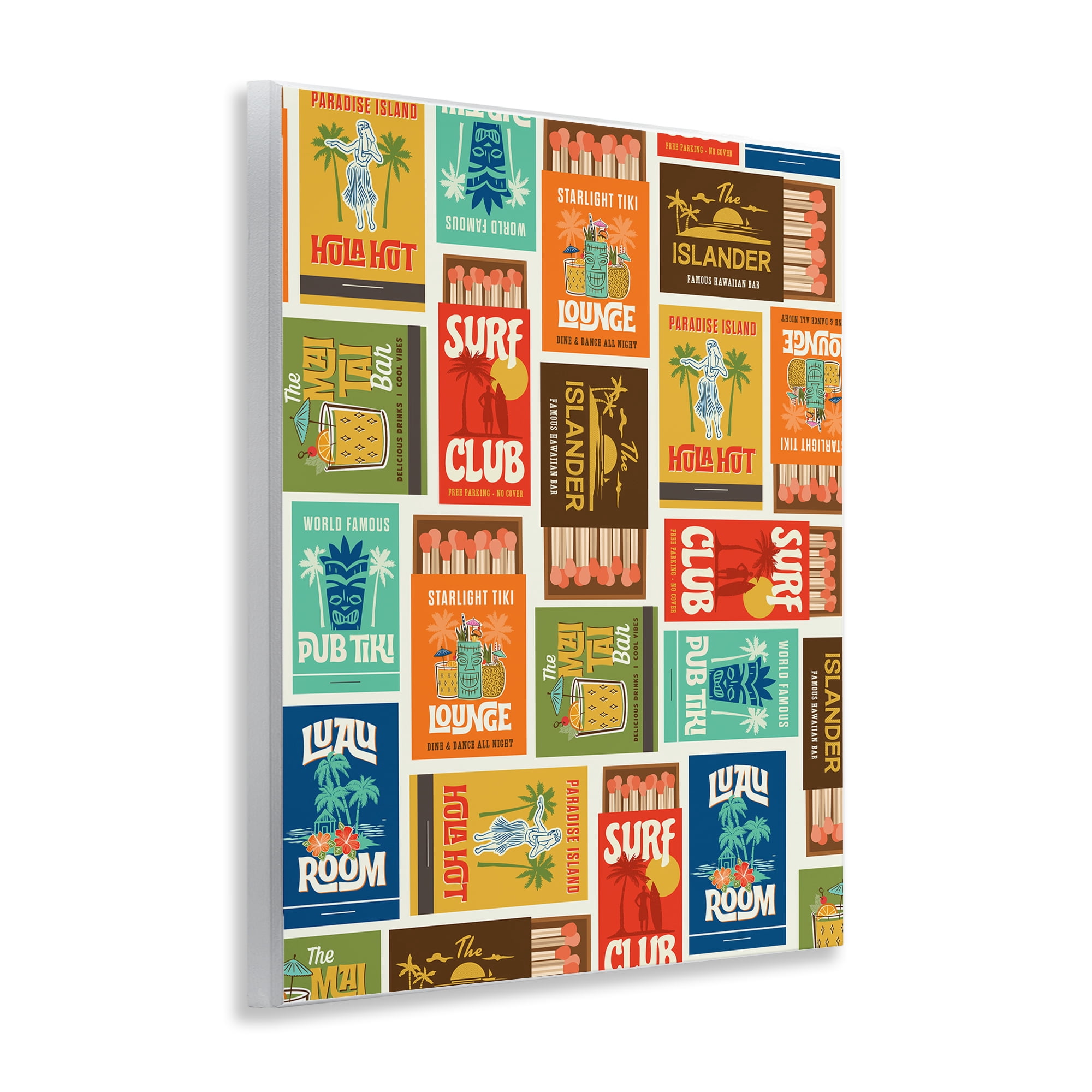 Stupell Industries Vintage Tropical Match Boxes Wall Plaque Art, design by Emily Dumas
