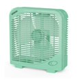 thumbnail image 1 of Shinic Ventilador de mesa de 10.0 in para dormitorio, 2 velocidades, ventilador de mesa silencioso con fuerte flujo de aire, ventilador de caja pequeña de bajo consumo, extractor de cocina portátil pa, 1 of 5