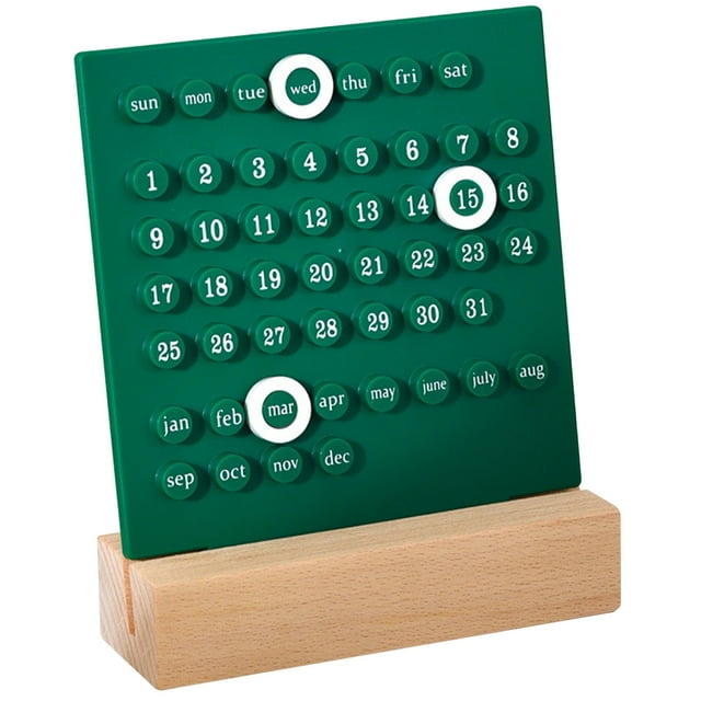 Calendario infantil de madera Jadeshay Materiales ecológicos