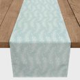 thumbnail image 2 of Creative Products Leaf Branch Pattern Light Blue 16 x 72 Poly Twill Table Runner, 2 of 3