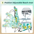 thumbnail image 5 of Alvantor Folding Beach Chair with Aluminum Frame and 5-Position Recline, Lemon, 5 of 11