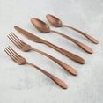 thumbnail image 4 of Cambridge Poet PVD Copper Satin 18/0 20-Piece Flatware Set, 4 of 5