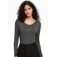 thumbnail image 1 of Camisa de manga larga Underscrub COZYFIT para mujer gris oscuro XL, 1 of 6