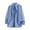 Shirts-A01Blue, variant on Gamivast Cotton Shirts for Men Oversized Lapel Collar Button up Shirts Casual Long Sleeve Sweatshirts with Chest Pockets Street Fashion Outfits