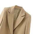 thumbnail image 7 of Womens Casual Blazer Loose Fit Open Front Suit Jackets Notched Lapel Long Sleeve Blazers Work Office Jackets, 7 of 7