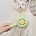 thumbnail image 5 of ACDANC 2Pcs Cat Brush Easy-To-Clean Cat Brush for Shedding Rounded Stainless Steel Teeth Cat Grooming Supplies,White, 5 of 6