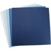 Bazzill Monochromatic Multi-Pack 12X12 25/Pkg, Shades of Blue