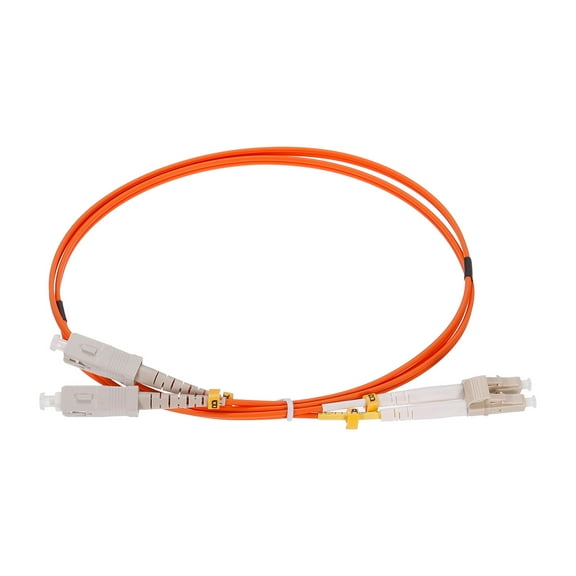 Uxcell 1 Meter 3.2Ft Fiber Patch Cable Multimode LC-SC OM2 LSZH Fiber Optic Jumper Orange For Network Transceiver 1Pcs
