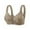 Coffee, variant on Women’s Front Closure Floral Lace Bra for Everyday Comfort and Support - Wireless T Shirt Bralette with Underwire Alternative (Product Category Bra), 36, White