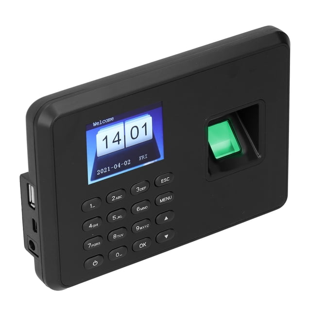 FLAMEEN Time Attendance, Attendance Machine Attendance Check‑in Machine, With 1 X Power Adapter For Attendance Machine