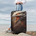 thumbnail image 7 of Fuzoiu Abstract White Dragon Print Suitcase Cover,Washable Luggage Covers for Suitcase,Elastic Luggage Protector Cover,Scratch Resistant Travel Suitcase Covers-Small, 7 of 7