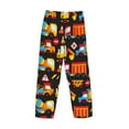 thumbnail image 5 of Sigee Construction Truck Print Men's Pajama Pants - Soft Lounge Sleep Bottoms with Elastic Waistband and Pockets-Medium, 5 of 9
