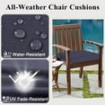 thumbnail image 3 of Findosom 2pcs Patio Chair Cushions 22x22 Inch Waterproof Fade Resistant Outdoor Seat Cushions for Patio Furniture Garden Sofa Couch Chair Pads with Adjustable Straps,Gray, 3 of 10