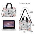 thumbnail image 3 of FORMRS 16" Laptop Bag Carrying Sleeve Case with Handle Travel Shoulder Briefcase, Cartoon Blue Houses, 3 of 8