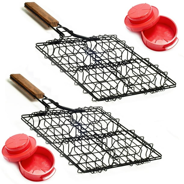 Charcoal Companion Non-Stick Hamburger Grilling Basket | Bespoke Post