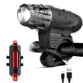thumbnail image 1 of Yeacher Multifunctional USB Bicycle Rechargeable LEDs Light Kit Bike Lamp Front & Tail Light Set, 1 of 8