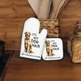 thumbnail image 3 of Golden Retriever Gifts Dog Oven Mitts and Pot Holders Sets, Golden Retriever Decor Kitchen Accessories Sets, It‘s Golden Glitter Dog Heat Resistant Oven Glove Potholders for Kitchen Baking, 3 of 6