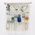 thumbnail image 3 of Osdhezcn Macrame Hanging Jewelry Organizer Wall Mounted Necklace Holder Display Boho, 3 of 11