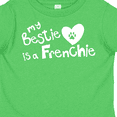 thumbnail image 4 of Inktastic Bestie Frenchie Boys or Girls Toddler T-Shirt, 4 of 5