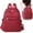 Red, variant on Leather Laptop Backpack Purse for Women with USB Port Lightweight Water-Resistant Travel Work Handbag