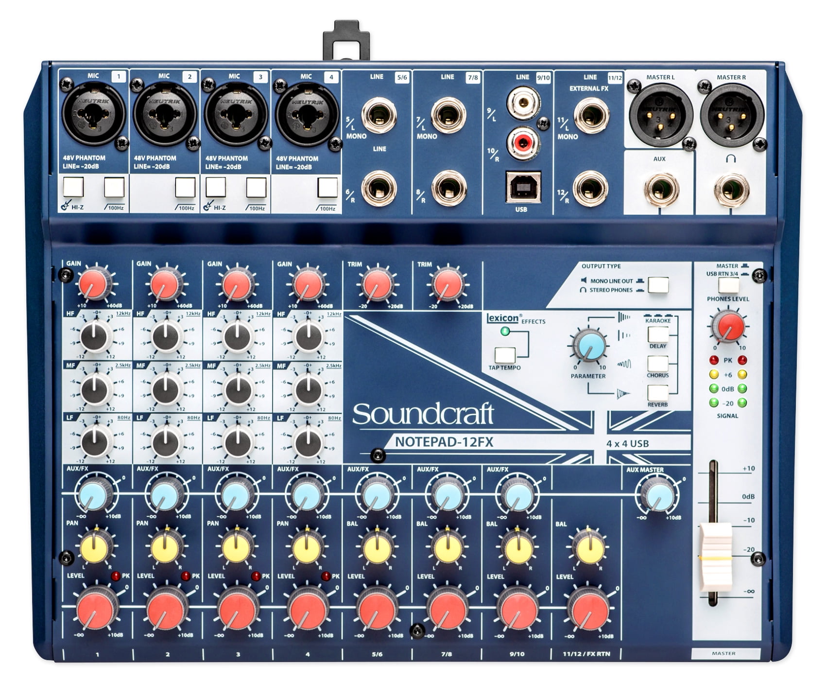 Soundcraft Notepad-8FX Small-Format 8-Channel Analog Mixer With