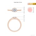 thumbnail image 3 of ANGARA Lab Grown East-West Oval Diamond Solitaire Ring for Women in 14K Rose Gold (Size-7x5mm| Color-F-G| Clarity-VS) | April Birthstone, Anniversary, Jewelry Gift for Women | Lab-Grown Diamond Ring, 3 of 5