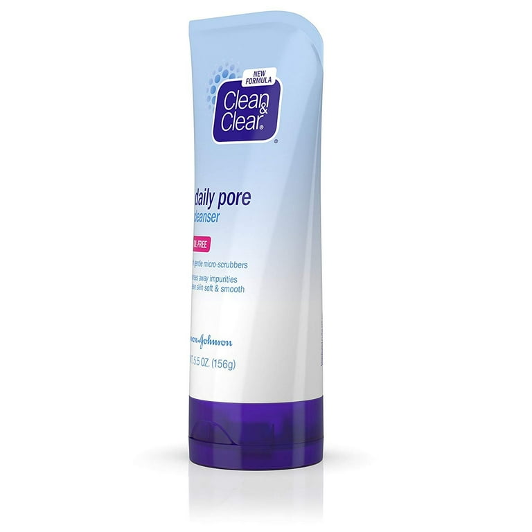 Clean Clear Daily Pore Face Cleanser Cream for Normal Oily and