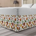 thumbnail image 1 of Squirrel Bed Skirt, Demonstration of Scandinavian Style Like Wild Animals Forest Cartoon Drawing Trees, Elastic Bedskirt Dust Ruffle Wrap Around for Bedding Decor, 4 Sizes, Multicolor, by Ambesonne, 1 of 2