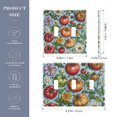 thumbnail image 2 of Yayeee Toggle Light Switch Wall Plate 3-Gang 6.37"x4.48" Decorative Outlet Cover, Floral Tomatoes, 2 of 7