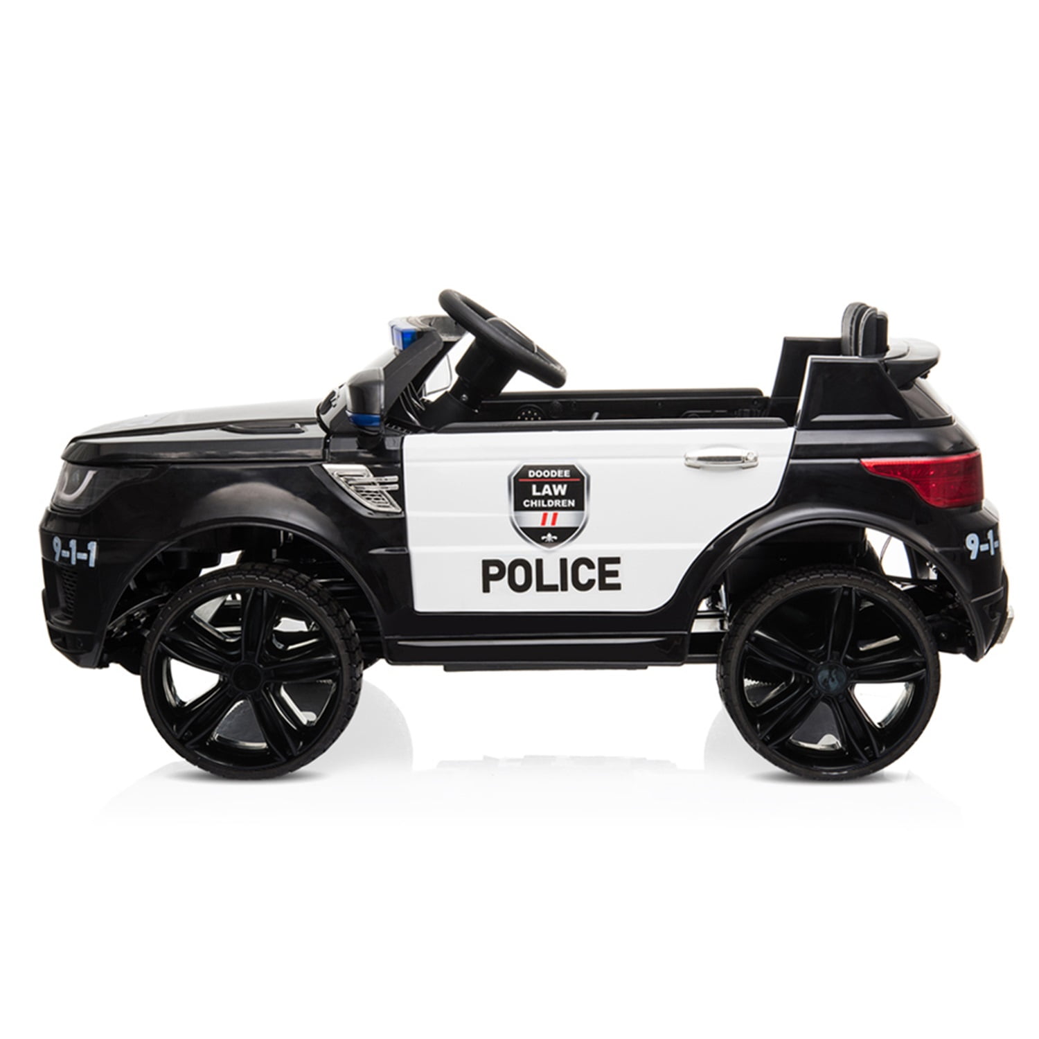 CIPACHO 12V Kids Police Ride On Car Electric Cars with 2.4G Remote Control, LED Flashing Light, Music & Horn, Black CIPACHO 12V Kids Police Ride On Car Electric Cars with 2.4G Remote Control, LED Flashing Light, Music & Horn, Black