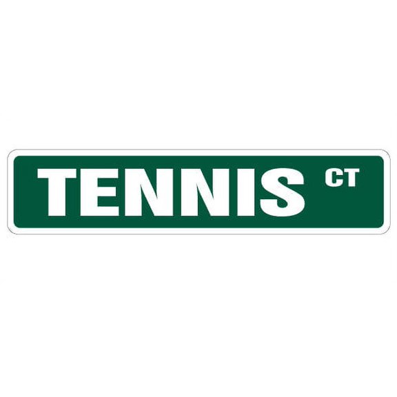 TENNIS Street Sign court player ball shop teacher | Indoor/Outdoor |  36" Wide