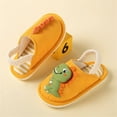 thumbnail image 2 of Generic Dinosaur Cotton Knit House Slippers Warm Cute Plush Non Slip Winter House Shoes Walking Shoes Warm Lightweight（150 Orange）, 2 of 4