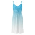 thumbnail image 4 of SMihono Robes Bohèmes d'Été Femmes Grande Taille Mode Robes Femmes Été Imprimé Décontracté Col en V Sans Manches Vacances Robe Courte, 4 of 4